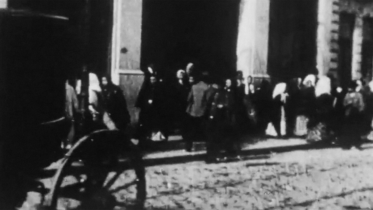 Workers Exit from the Confiança Shirt Factory