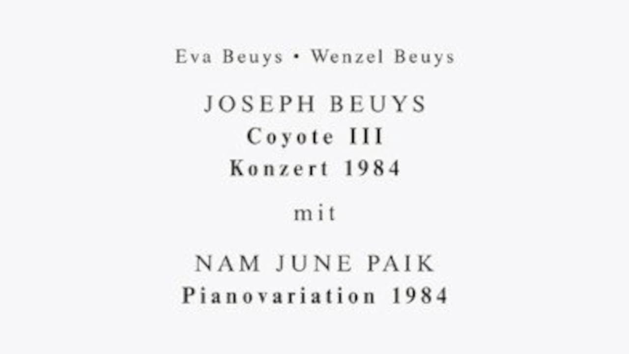 Joseph Beuys - Coyote III