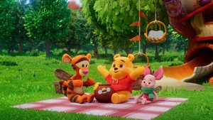 Piglet, Tigger and the Cardboard Box