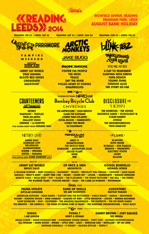 Reading + Leeds Festival 2014