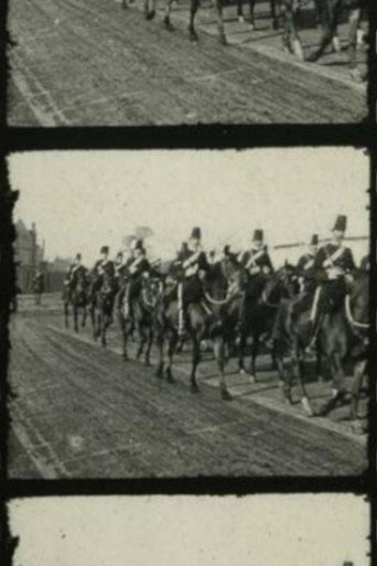 The 13th Hussars on the march through Dublin streets