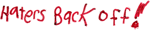 Haters Back Off logo