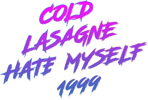 James Acaster: Cold Lasagne Hate Myself 1999 logo