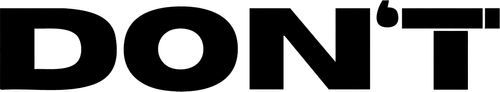Don't logo