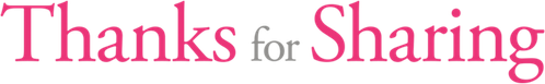 Thanks for Sharing logo