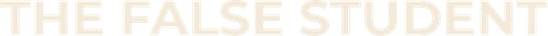 The False Student logo