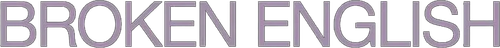 Broken English logo