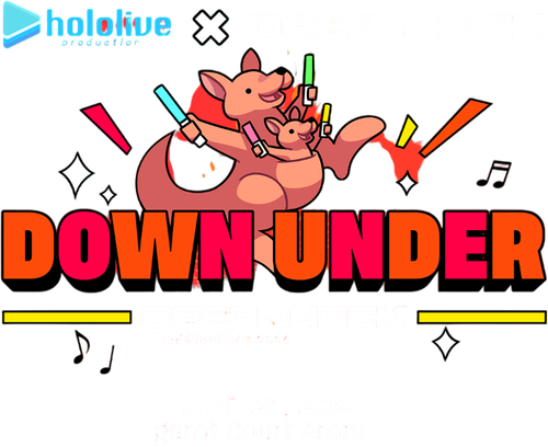 hololive production x DreamHack Melbourne 2024: Down Under logo